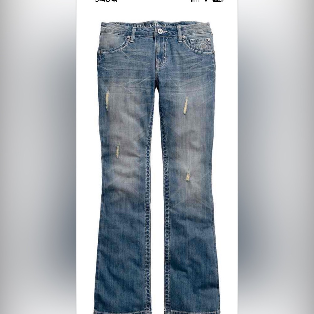 Harley-Davidson Women's Blue Boot Cut Jeans - Picture 2 of 9